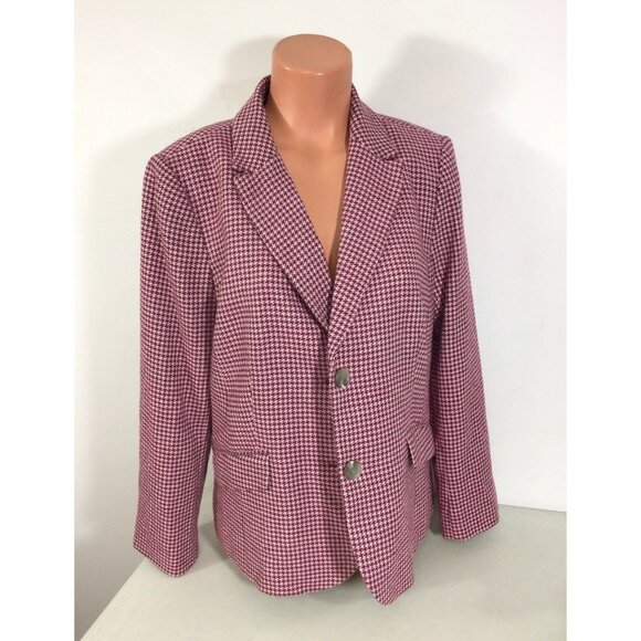 Talbots Plaid Blazer Jacket Womens Medium - Picture 1 of 7